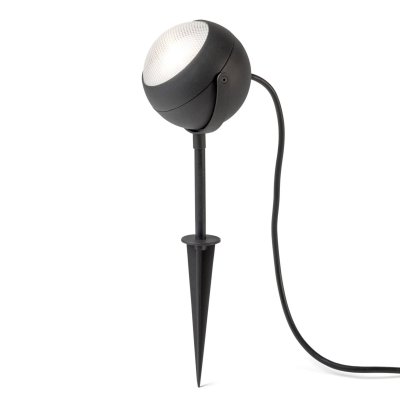 KONSTSMIDE Spot &agrave; effet ext&eacute;rieur, noir, LED haute puissance, 4W 240V, IP44