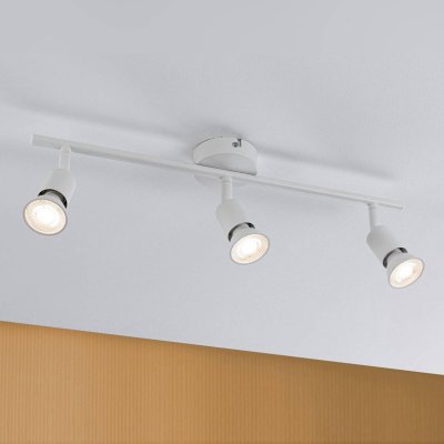 PAULMANN Spot Carolina max 3x10W GU10 Blanc d&eacute;poli 230V M&eacute;tal
