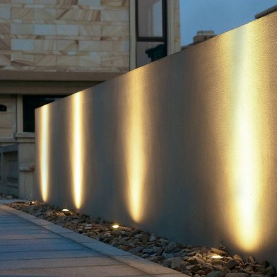 LUCANDE Spot encastrable dans le sol 'ava' en aluminium - inox