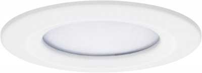 PAULMANN Spot encastr&eacute; LED Coin Slim - Blanc - 6.8W - 2700K - IP44 - Dimmable - Avec ampoule