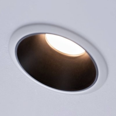 PAULMANN Spot Encastr&eacute; led  Cole Blanc/noir 6,5W - Blanc│Noir mat