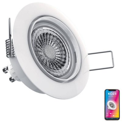 KOZII Spot encastre smart blanc - rgb+cct 2700-6000k orientable 345 lm