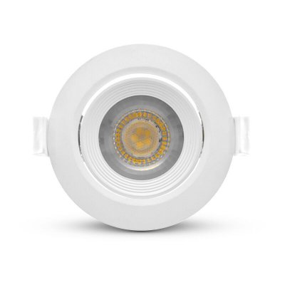 MIIDEX LIGHTING Spot led 5w (45w) orientable blanc chaud 3000&deg;k alim int&eacute;gr&eacute;e