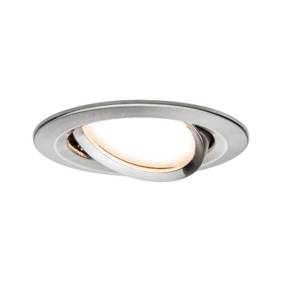 PAULMANN Spot LED Coin Nova orientable &agrave; encastrer acier bross&eacute; dimmable 6,5W