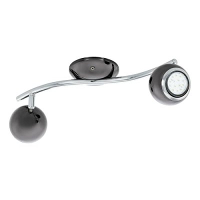 EGLO Spot mural bimeda noir, chrome 2x3w -  lighting - 31006