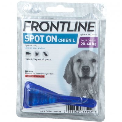 FRONTLINE Spot On Pour Chien L, 20-40 Kg  - La Pipette De 2,68ml