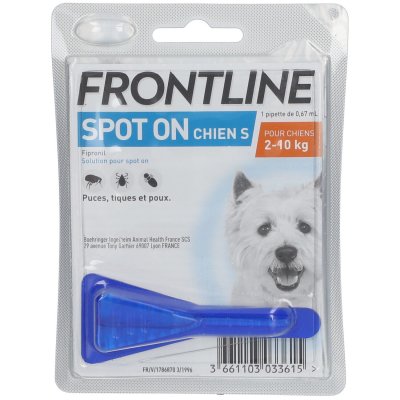 FRONTLINE Spot On Pour Chien S, 2-10 Kg  - La Pipette De 0,67ml