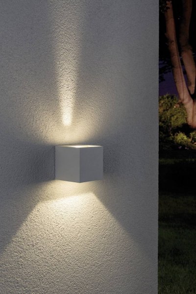 PAULMANN Spot  Cybo LED 2x3W 230V IP65 80x80 Blanc