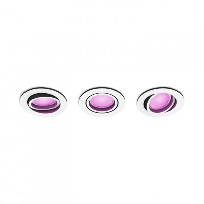 PHILIPS HUE Spot  W&C CENTURA encastre x3 rond Blanc 