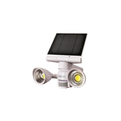RIBIMEX Spot solaire 2x5w led 600 lumens avec detecteur, prspotsol5x2