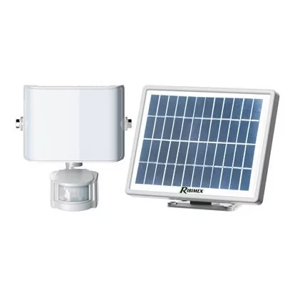 RIBIMEX Spot solaire 9 watts led 800 lumens avec detecteur, prlumsol-sp9