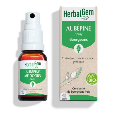 HERBALGEM Spray Aub&eacute;pine 15ml Bourgeons Bio 