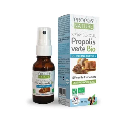 PROPOS NATURE Spray Buccal A La Propolis Verte Bio 15ml Propos'Nature