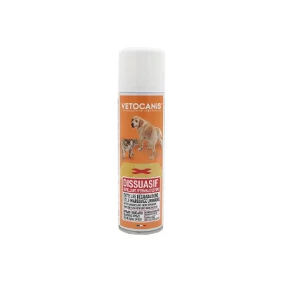 VETOCANIS Spray Dissuasif Int&eacute;rieur/ext&eacute;rieur  - La Bombe De 250 Ml