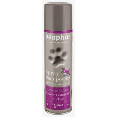BEAPHAR Spray Shampooing Sec Sans Rincage Pour Chien Et Chat 250ml 