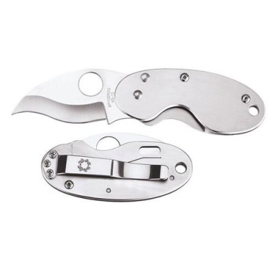 SPYDERCO  - c29p - couteau  cricket tout inox