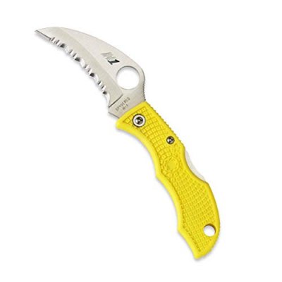 SPYDERCO  Ladybug 3 Salt Couteau fermant Mixte Adulte, Jaune