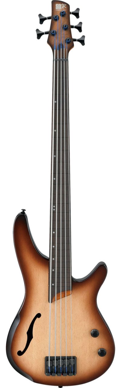 IBANEZ SRH505F-NNF - Natural Browned Burst Flat - Basse &eacute;lectrique 5 cordes Fretless