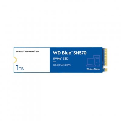 WESTERN DIGITAL SSD Interne WD Blue SN570 WDBB9E0010BNC-WRSN 1000Go SSD M.2 2280 3500Mo/s PCIe 3.0 x4 Bleu