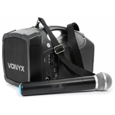 VONYX St014 - Syst&egrave;me Haut-parleur Amplifi&eacute; Batterie Avec Micro Main