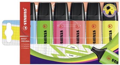 STABILO  - 6 surligneurs BOSS ORIGINAL
