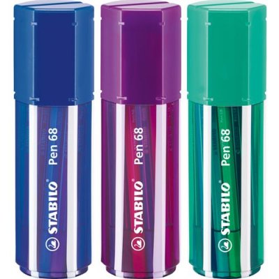 STABILO  Feutre Pen 68, Big Pen Box de 20, assorti