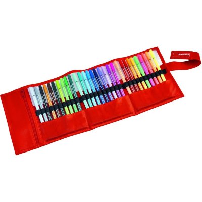 STABILO  Feutre Pen 68, trousse enroulable de 30 'Rayures'