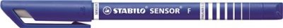 STABILO  Lot de 10 stylos feutre Fineliner Sensor pointe fine bleu