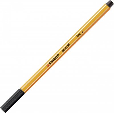 STABILO  Lot de 12 Stylo-Feutres POINT 88 Pointe Fine 0,4 mm Noir