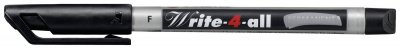 STABILO  Lot de 2 Stylos Feutre Permanent Write-4-all Pte Fine 0,7 mm Noir