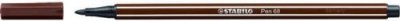 GENERIQUE STABILO Lot de 3 Feutres de Dessin PEN 68 Pointe Moyenne 1 mm Brun