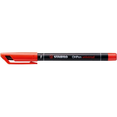 STABILO  Lot de 3 Feutres pour films OHPen permanent pointe fine rouge