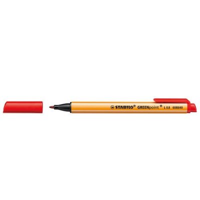 STABILO  Lot de 3 Stylos Feutre GREENpoint Pointe large 0,8 mm Rouge