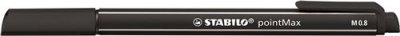 STABILO  Lot de 3 Stylos feutre pointMax pointe moyenne 0.8mm noir