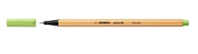 STABILO  Lot de 5 Feutres &agrave; Pointe Fine Point 88 - 0,4mm Vert pistache