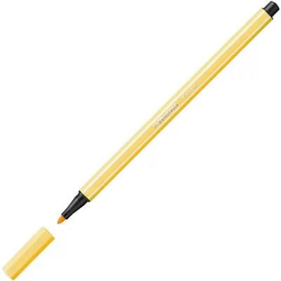 STABILO  Lot de 5 Feutres de Dessin PEN 68 Pointe Moyenne 1 mm Jaune