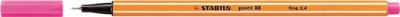 STABILO  Lot de 5 Stylo-Feutres POINT 88 Pointe Fine 0,4 mm Rose