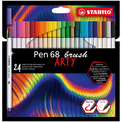 STABILO  Pen 68 Brush Arty - 24 pcs -  - couleur variant
