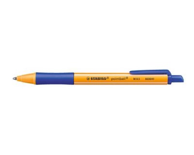 STABILO  pointball Bleu Stylo &agrave; bille r&eacute;tractable avec clip 1 pi&egrave;ce(s)