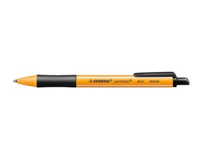 STABILO  pointball Noir Stylo &agrave; bille r&eacute;tractable avec clip 1 pi&egrave;ce(s)