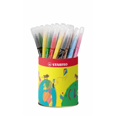 STABILO  - Pot m&eacute;tal - lot de 24 feutres de coloriage