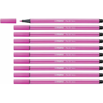 STABILO  - stylo 68 crayon surligneur rose -10u-