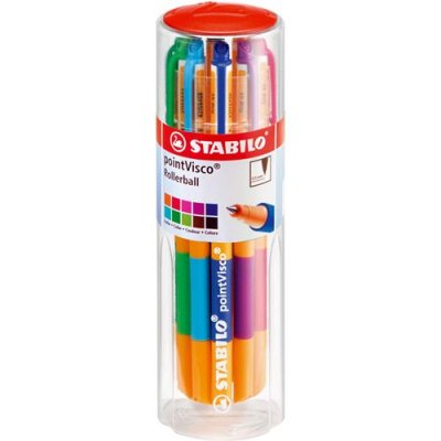 STABILO  Stylo &agrave; encre gel PointVisco, bo&icirc;te plastique de 10