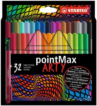 STABILO  Stylo-feutre pointMax ARTY, &eacute;tui carton de 32