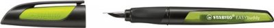 STABILO  Stylo plume EASYbuddy L, gauchers, noir/citron - Lot de 2