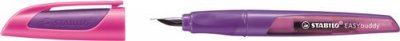 STABILO  Stylo plume EASYbuddy M, droitiers, lilas/magenta - Lot de 2