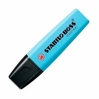 STABILO  Surligneur BOSS ORIGINAL Pastel, fraicheur de bleu - Lot de 12