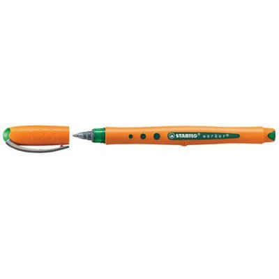 STABILO  Worker Bo&icirc;te de 10 Rollers &agrave; encre liquide 0,3 mm Vert