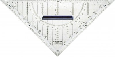 STAEDTLER  Equerre g,om,trique, Hypoth,nuse 220 mm,