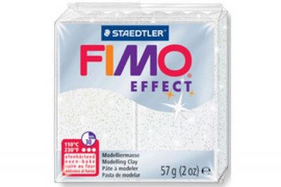 GENERIQUE STAEDTLER - Fimo&reg; effect - Pain p&acirc;te &agrave; modeler - 57 Grammes - Effet paillet&eacute; violet - 8020-602